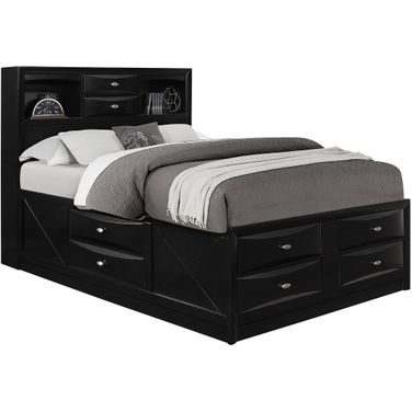 Linda Full Storage Bed In Black
