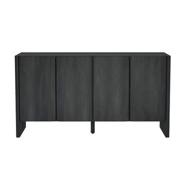 Linda Modern 4-Shelf 60" Sideboard in Charcoal Grey