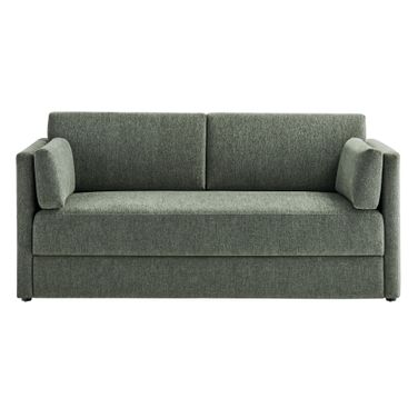 Linden Upholstered Heathered Chenille Sofa In Eucalyptus