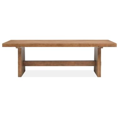 Lindon Trestle Dining Table In Belgian Wheat