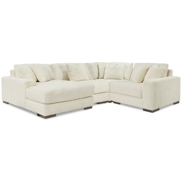 Lindyn 4-Piece Sectional with Chaise In Ivory