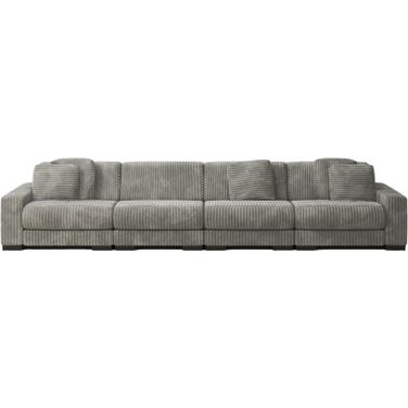 Lindyn 4-Piece Sofa Sectional In Fog