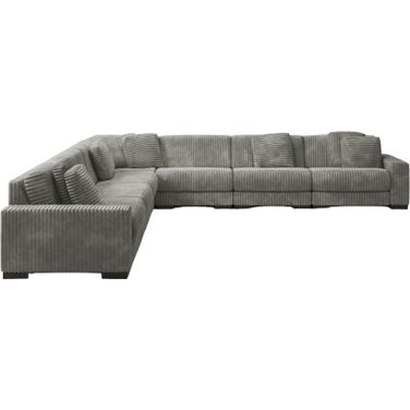 Lindyn 7-Piece Sectional In Fog