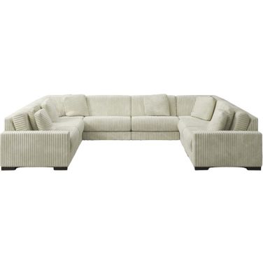 Lindyn 8-Piece Sectional In Ivory