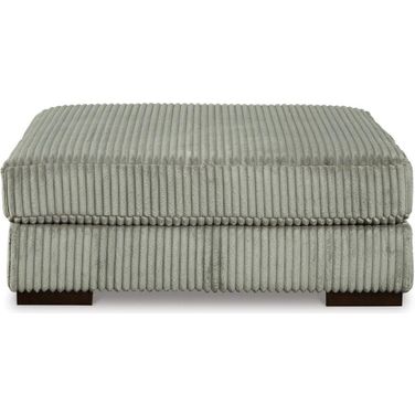 Lindyn Oversized Accent Ottoman In Fog
