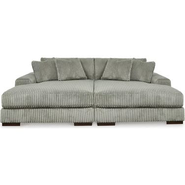 新品SUSAN BIJL Ｌサイズ　グレーコレクション Fog & Smoke Lindyn Super Chaise In Fog by Ashley Furniture | 1StopBedrooms