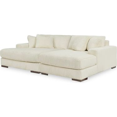 Lindyn Super Chaise In Ivory