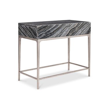 Linea Black Marble Nightstand
