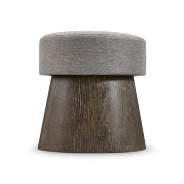 Linea Cerused Charcoal Round Bench