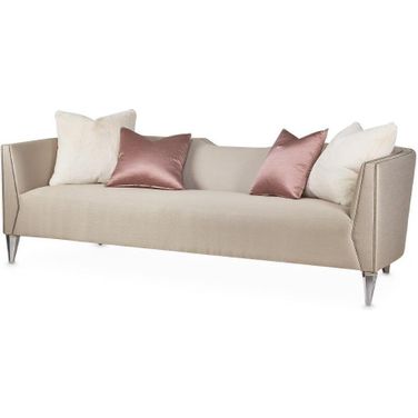 Linea Sofa In Metallic/Silver Mist