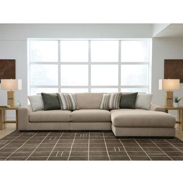 Linenhause 3-Piece Sectional Sofa Chaise In Dune