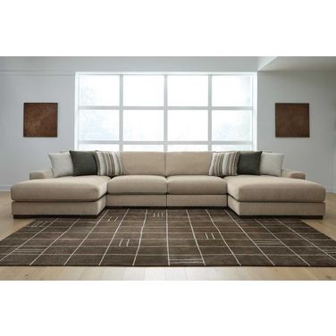 Linenhause 4-Piece Double Chaise Sectional In Dune