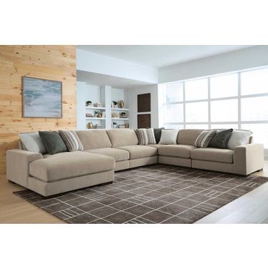 Linenhause 6-Piece Sectional with Chaise In Dune