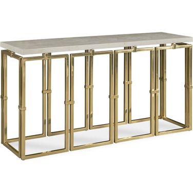 Links Console Table In Antique Brass
