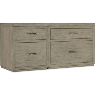 Linville Falls 60 Inch Credenza With File And Lateral File Cabinet