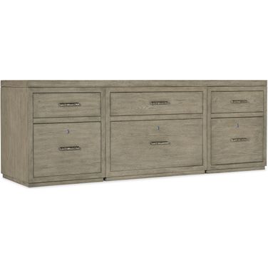 Linville Falls 84 Inch Credenza With Two Files And Lateral File Cabinet