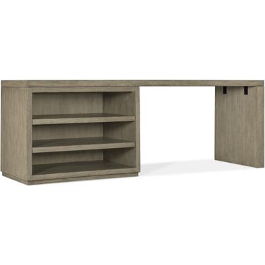Linville Falls 84 Inch Desk With Open Desk Cabinet