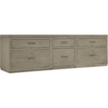 Linville Falls 96 Inch Credenza With File And Two Lateral Files Cabinet