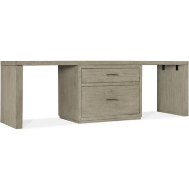 Linville Falls 96 Inch Desk With Centered Lateral File