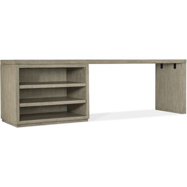 Linville Falls 96 Inch Desk With Open Desk Cabinet