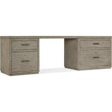 Linville Falls 96 Inch Desk With Small File And Lateral File