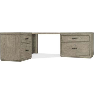 Linville Falls Corner Desk With File And Lateral File