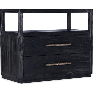 Linville Falls Shou Sugi Ban Two Drawer Nightstand