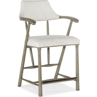 Linville Falls Stack Rock Counter Stool In Beige