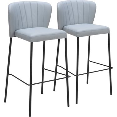 Linz Barstool Set of 2 In Gray