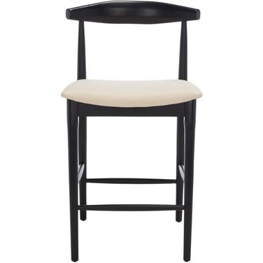 Lionel Retro Counter Stool in Black and Cream