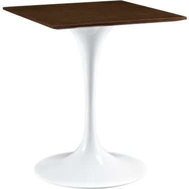 Lippa 24 Inch Wood Dining Table In Walnut