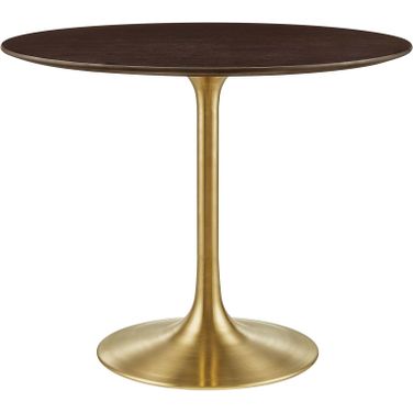 Lippa 36 Inch Wood Dining Table In Walnut