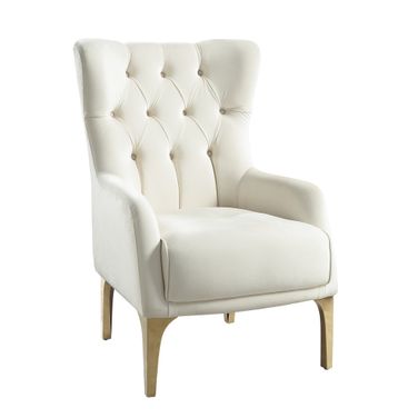 Lippa Chair In Gold and Off white