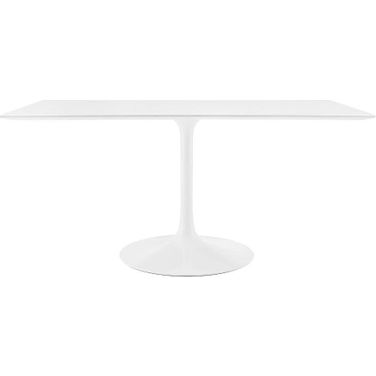 Lippa White 60 Inch Rectangle Wood Dining Table