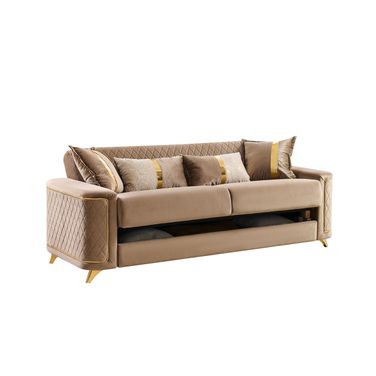Lisa Sofa In Gold and Copper