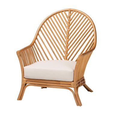 Lisabon Rattan Arm Chair In Light Honey