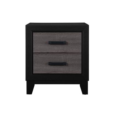 Lisbon Nightstand In Gray and Black