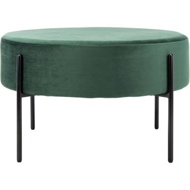 Lisbon Round Cocktail Ottoman In Green