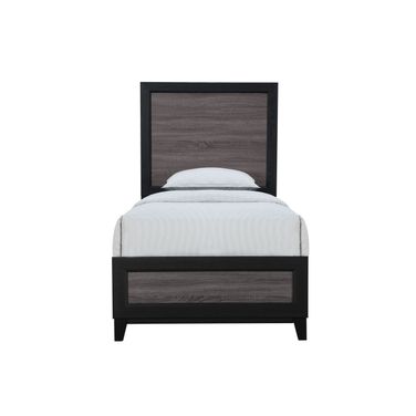 Lisbon Twin Bed In Gray and Black