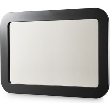 Lisbon Wall Mirror In Silken Matte Black