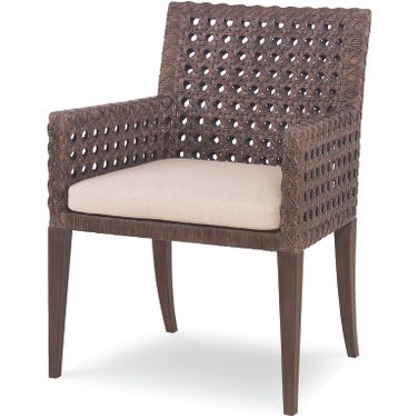 Litchfield Arm Chair In Mink and Flax