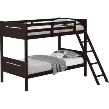Littleton Twin Over Twin Bunk Bed Espresso