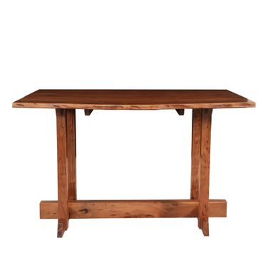 Live Edge Dining Table Natural Acacia In Honey Gold