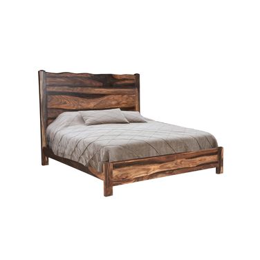 Live Edge Solid Wood King Bed Frame In Walnut