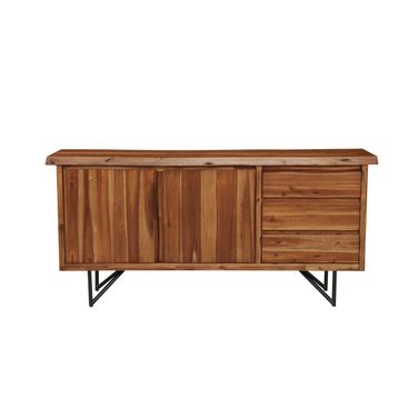 Live Edge Server In Light Walnut
