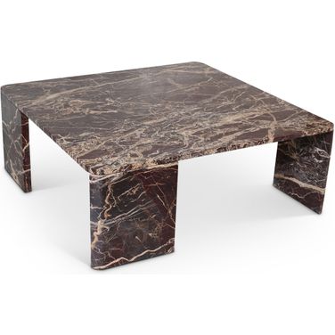Livorno Coffee Table In Burgundy
