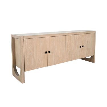 Liz Arched Leg Oak Buffet In Bergen Oak