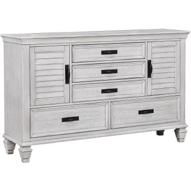 Franco 5-drawer Dresser Antique White