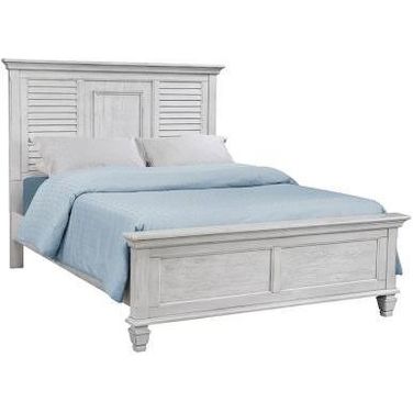 Franco Queen Panel Bed Antique White
