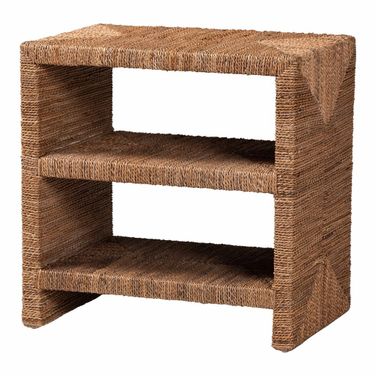Liza Seagrass End Table In Natural Seagrass